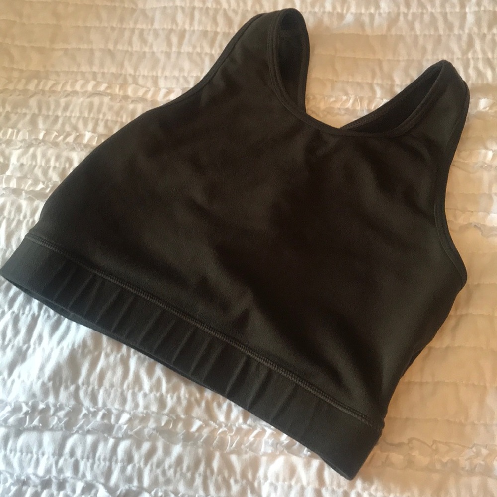 Olive Green Mono B Sports Bra